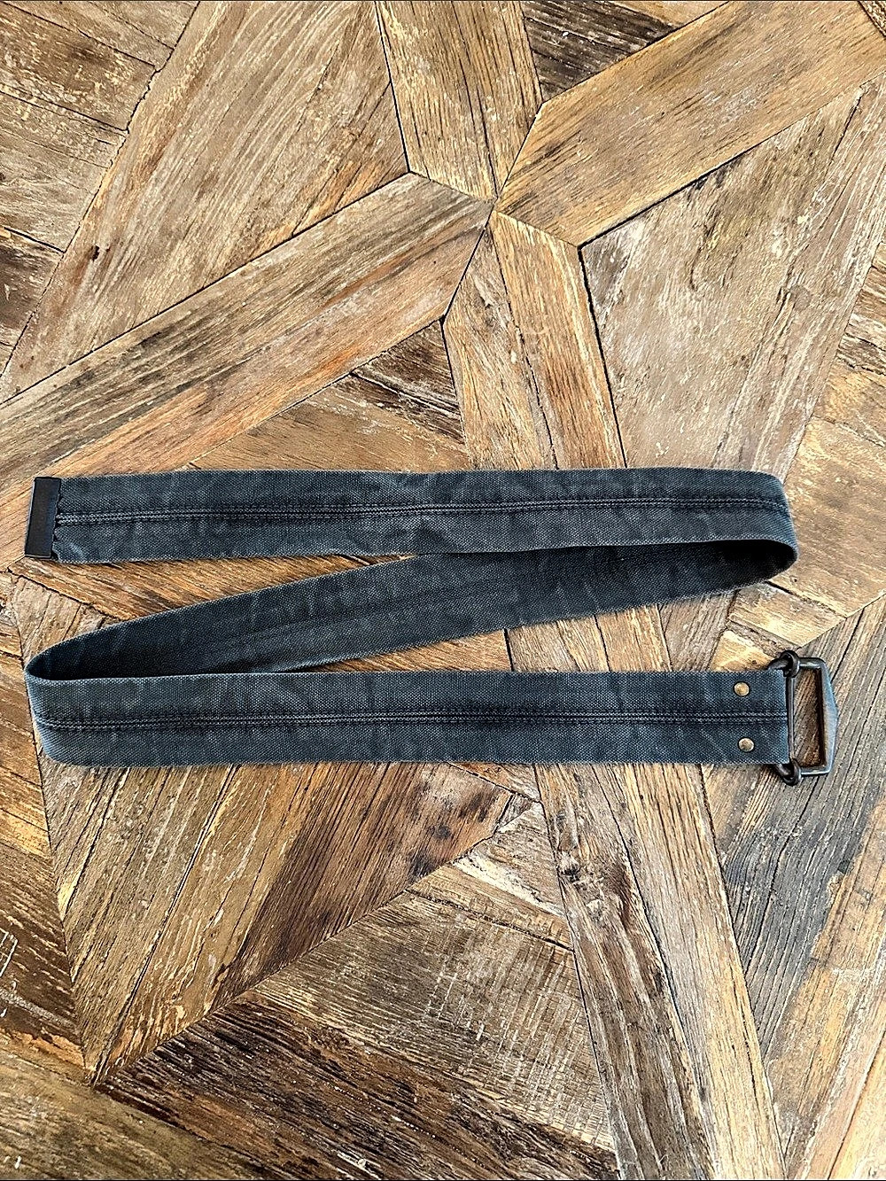 Canvas Belt in charcoal